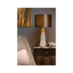 Lucide EXTRAVAGANZA VELVET - Tafellamp - Ø 25 cm - 1xE27 - Zwart Outlet