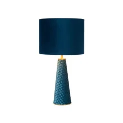 Lucide EXTRAVAGANZA VELVET - Tafellamp - Ø 25 cm - 1xE27 - Turkoois Best
