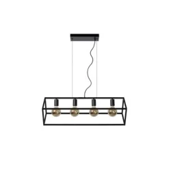 Lucide FABIAN - Hanglamp - 4xE27 - Zwart Hot