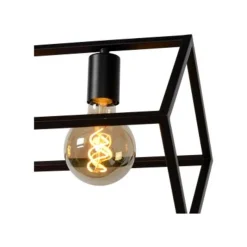 Lucide FABIAN - Hanglamp - 4xE27 - Zwart Hot