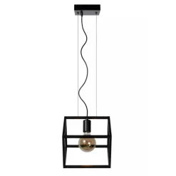 Lucide FABIAN - Hanglamp - 1xE27 - Zwart Discount