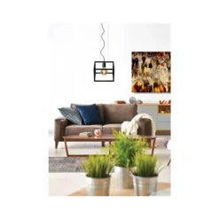 Lucide FABIAN - Hanglamp - 1xE27 - Zwart Discount