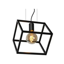 Lucide FABIAN - Hanglamp - 1xE27 - Zwart Discount