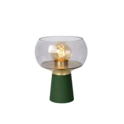 Lucide FARRIS Tafellamp-Groen-1xE27-25W-Glas