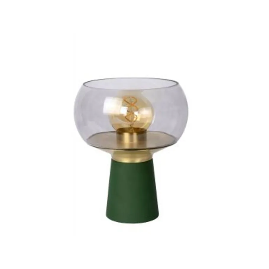Lucide FARRIS Tafellamp-Groen-1xE27-25W-Glas