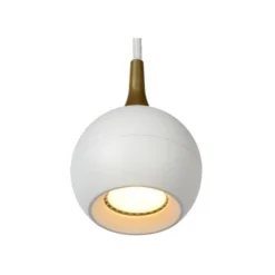 Lucide FAVORI - Hanglamp - Ø 9 cm - 1xGU10 - Wit Discount