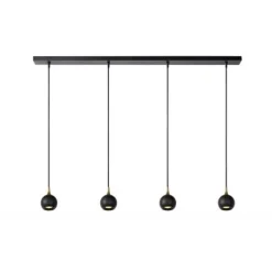 Lucide FAVORI - Hanglamp - 4xGU10 - Zwart New