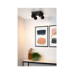 Lucide FAVORI - Plafondspot - 4xGU10 - Zwart Clearance