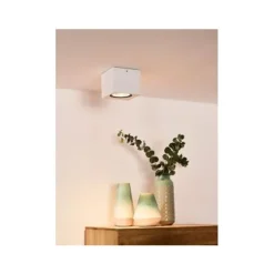 Lucide FEDLER Plafondspot Dim-to-warm GU10 Vierkant Wit Sale