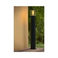 Lucide FEDOR - Sokkellamp Buiten - 1xE27 - IP44 - Zwart Discount