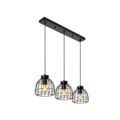 Lucide FILOX Hanglamp-Zwart-3xE27-40W-Metaal Online