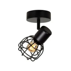 Lucide FILOX Plafondspot-Zwart-Ø10-1xE14-40W-Metaal Outlet