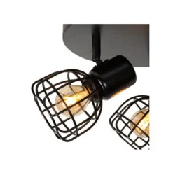 Lucide FILOX Plafondspot-Zwart-Ø25-3xE14-40W-Metaal Discount