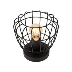 Lucide FILOX Tafellamp-Zwart-Ø20-1xE27-40W-Metaal Online