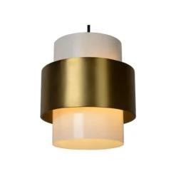 Lucide FIRMIN - Hanglamp - Ø 20 cm - 1xE27 - Mat Goud / Messing Discount