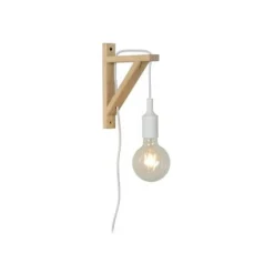 Lucide FIX WALL - Wandlamp - 1xE27 - Wit Hot