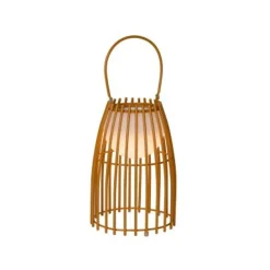 Lucide FJARA - Tafellamp Buiten - Ø 17,5 cm - LED Dimb. - 1x0,3W 3200K - IP44 - Bruin Clearance