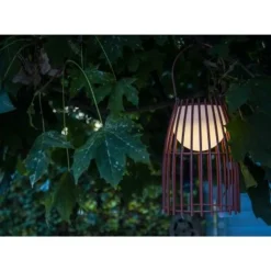 Lucide FJARA - Tafellamp Buiten - Ø 17,5 cm - LED Dimb. - 1x0,3W 3200K - IP44 - Roest bruin Outlet