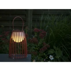 Lucide FJARA - Tafellamp Buiten - Ø 17,5 cm - LED Dimb. - 1x0,3W 3200K - IP44 - Roest bruin Outlet