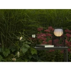 Lucide FJARA - Tafellamp Buiten - Ø 17,5 cm - LED Dimb. - 1x0,3W 3200K - IP44 - Zwart Discount