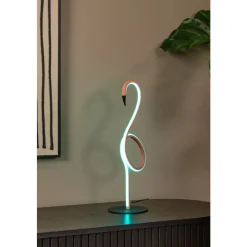 Lucide FLAMINGO - Tafellamp - LED Dimb. - RGB - Roze
