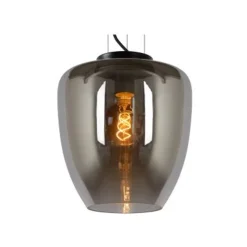 Lucide FLORIEN - Hanglamp - Ø 28 cm - 1xE27 - Fumé