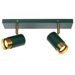 Lucide FLORIS - Plafondspot - Ø 10 cm - 2xGU10 - Groen Discount