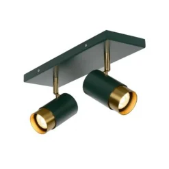 Lucide FLORIS - Plafondspot - Ø 10 cm - 2xGU10 - Groen Discount