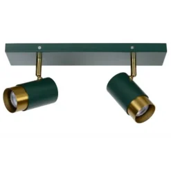 Lucide FLORIS - Plafondspot - Ø 10 cm - 2xGU10 - Groen Discount