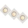 Lucide FOCUS - Inbouwspot - LED Dimb. - GU10 - 3x5W 3000K - Wit - Set van 3 Outlet