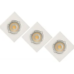 Lucide FOCUS - Inbouwspot - LED Dimb. - GU10 - 3x5W 3000K - Wit - Set van 3 Outlet