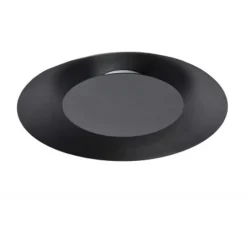 Lucide FOSKAL - Plafonnière - Ø 34,5 cm - LED - 1x12W 2700K - Zwart Outlet