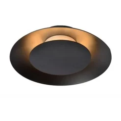 Lucide FOSKAL - Plafonnière - Ø 21,5 cm - LED - 1x6W 2700K - Zwart