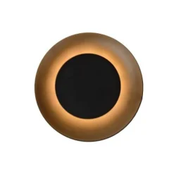 Lucide FOSKAL - Plafonnière - Ø 21,5 cm - LED - 1x6W 2700K - Zwart