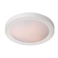 Lucide FRESH - Plafonnière Badkamer - Ø 27 cm - 1xE27 - IP44 - Wit Clearance