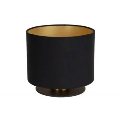 Lucide FUDRAL Tafellamp-Zwart-Ø20-1xE27-10W-Katoen Outlet