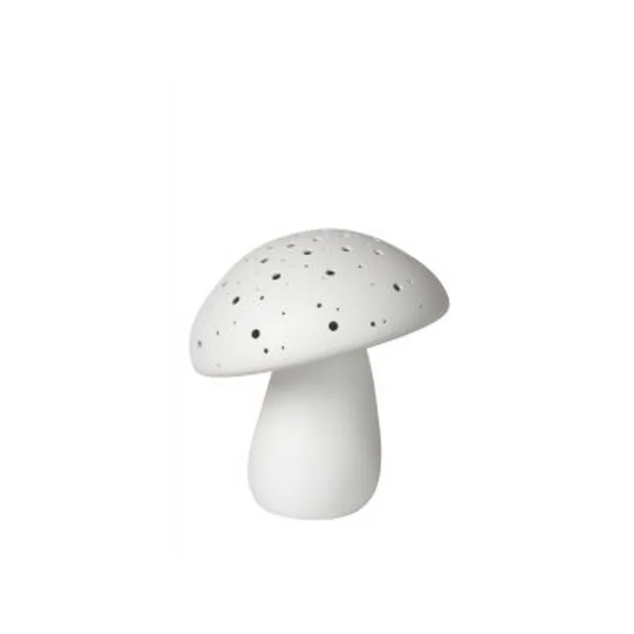 Lucide FUNGO Tafellamp-Wit-1xE14-25W-Porsel. Clearance