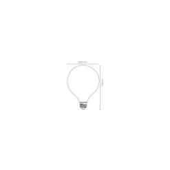 Lucide G80 - Filament lamp - Ø 8 cm - LED Dimb. - E27 - 1x8W 2700K - 3 StepDim - Opaal Hot
