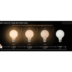 Lucide G80 - Filament lamp - Ø 8 cm - LED Dimb. - E27 - 1x8W 2700K - 3 StepDim - Opaal Hot