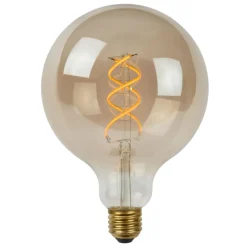 Lucide G125 - Filament lamp - Ø 12,5 cm - LED Dimb. - E27 - 1x5W 2200K - 3 StepDim - Fumé Hot