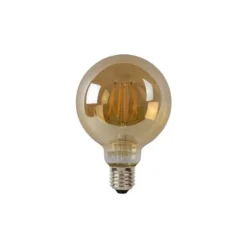 Lucide G95 - Filament lamp - Ø 9,5 cm - LED Dimb. - E27 - 1x5W 2700K - Amber Online