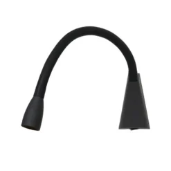 Lucide GALEN-LED - Bedlamp - LED - 1x3W 3000K - Zwart Outlet