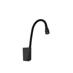 Lucide GALEN-LED - Bedlamp - LED - 1x3W 3000K - Zwart Outlet