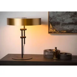 Lucide GIADA - Tafellamp - Ø 40 cm - 2xE27 - Mat Goud / Messing Discount