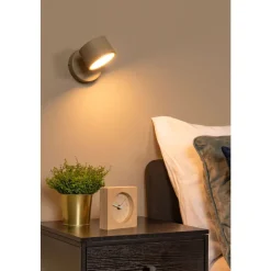 Lucide GIAN - Wandlamp - LED Dimb. - Taupe