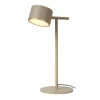 Lucide GIAN Tafellamp-Taupe-LED Dimb.-8W-2700K-12V-Metaal Hot