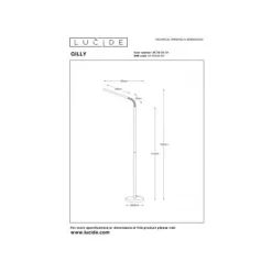 Lucide GILLY - Leeslamp - LED - 1x6W 2700K - Wit Clearance