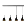Lucide GIPSY Hanglamp 4x E27 Zwart Beton Hot