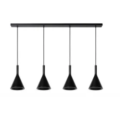 Lucide GIPSY Hanglamp 4x E27 Zwart Beton Hot