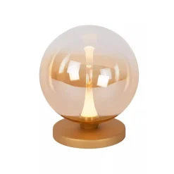 Lucide GISELA Tafellamp-Amber-Ø16-LED-4W-2700K-Glas Outlet